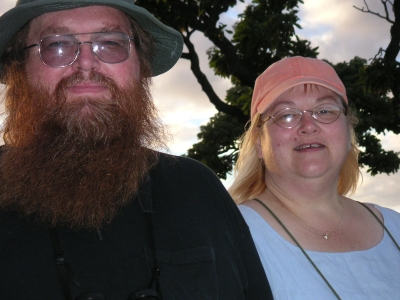 Author Ronnie Blackwell and his wife Lin Harper